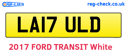 LA17ULD are the vehicle registration plates.