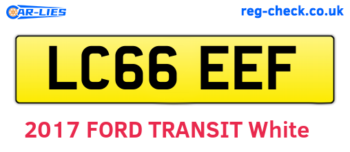 LC66EEF are the vehicle registration plates.