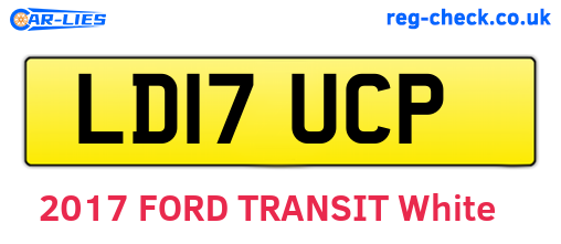LD17UCP are the vehicle registration plates.