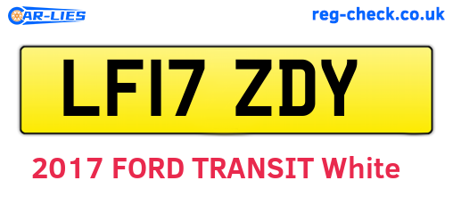 LF17ZDY are the vehicle registration plates.