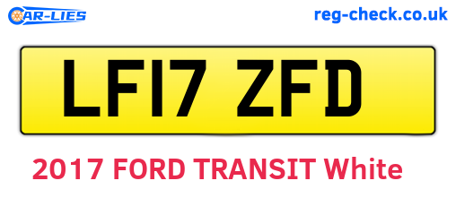 LF17ZFD are the vehicle registration plates.