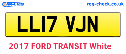 LL17VJN are the vehicle registration plates.