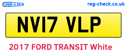 NV17VLP are the vehicle registration plates.