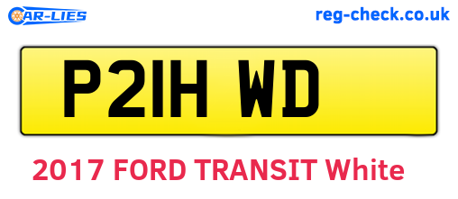 P21HWD are the vehicle registration plates.