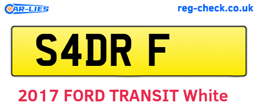 S4DRF are the vehicle registration plates.