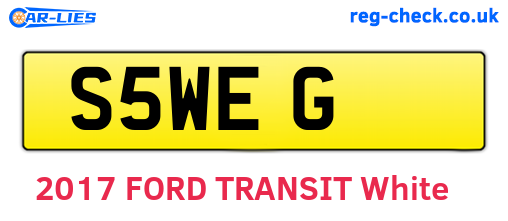 S5WEG are the vehicle registration plates.
