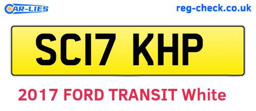 SC17KHP are the vehicle registration plates.