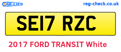SE17RZC are the vehicle registration plates.