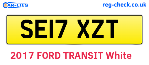 SE17XZT are the vehicle registration plates.