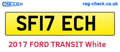 SF17ECH are the vehicle registration plates.