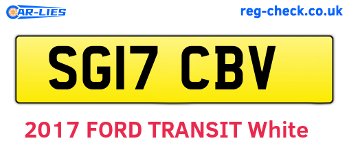 SG17CBV are the vehicle registration plates.
