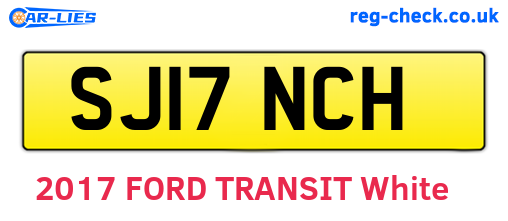 SJ17NCH are the vehicle registration plates.