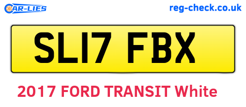 SL17FBX are the vehicle registration plates.