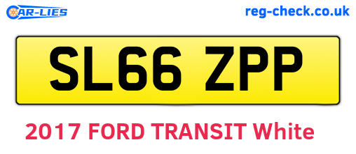 SL66ZPP are the vehicle registration plates.