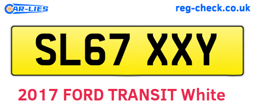SL67XXY are the vehicle registration plates.
