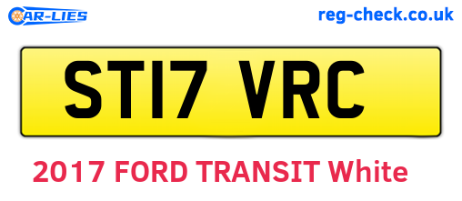 ST17VRC are the vehicle registration plates.