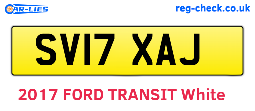 SV17XAJ are the vehicle registration plates.