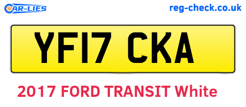 YF17CKA are the vehicle registration plates.
