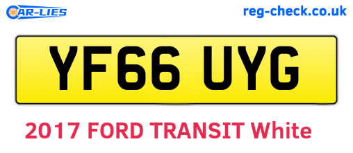 YF66UYG are the vehicle registration plates.