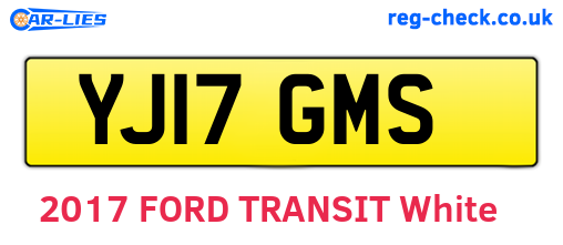 YJ17GMS are the vehicle registration plates.