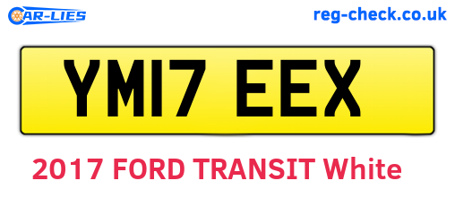 YM17EEX are the vehicle registration plates.
