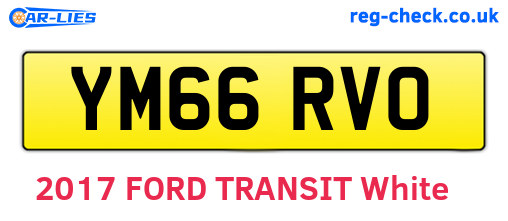 YM66RVO are the vehicle registration plates.