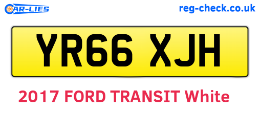 YR66XJH are the vehicle registration plates.