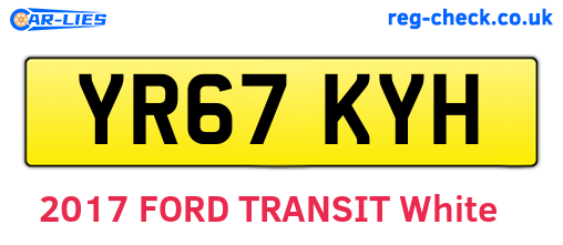 YR67KYH are the vehicle registration plates.
