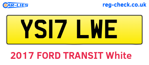 YS17LWE are the vehicle registration plates.