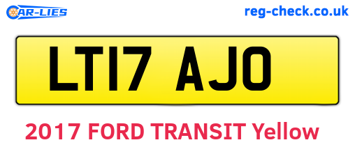 LT17AJO are the vehicle registration plates.