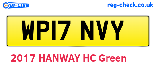 WP17NVY are the vehicle registration plates.