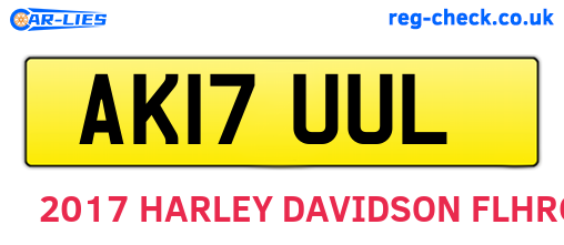 AK17UUL are the vehicle registration plates.