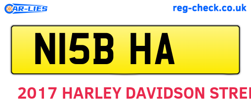 N15BHA are the vehicle registration plates.