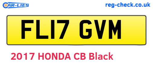 FL17GVM are the vehicle registration plates.