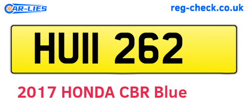 HUI1262 are the vehicle registration plates.