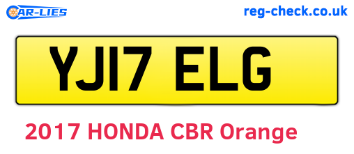 YJ17ELG are the vehicle registration plates.