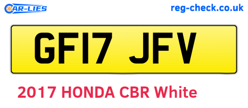 GF17JFV are the vehicle registration plates.
