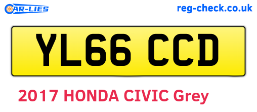 YL66CCD are the vehicle registration plates.