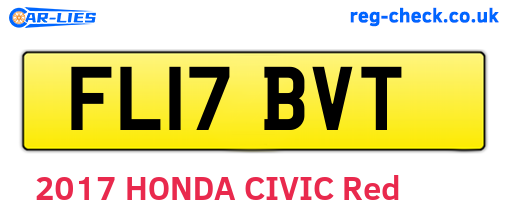 FL17BVT are the vehicle registration plates.