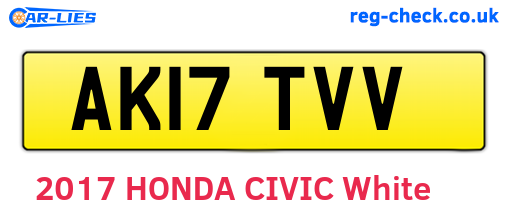 AK17TVV are the vehicle registration plates.