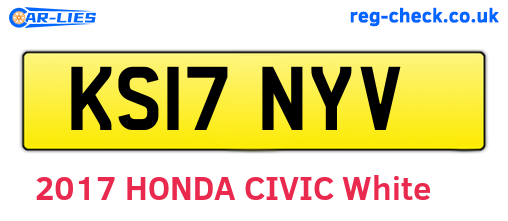 KS17NYV are the vehicle registration plates.