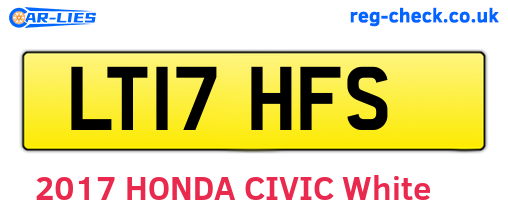 LT17HFS are the vehicle registration plates.