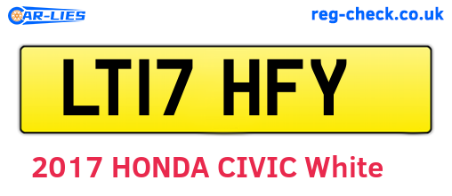 LT17HFY are the vehicle registration plates.