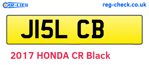 J15LCB are the vehicle registration plates.