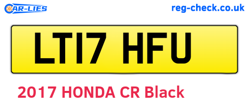 LT17HFU are the vehicle registration plates.