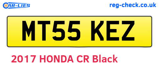 MT55KEZ are the vehicle registration plates.