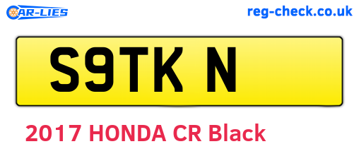 S9TKN are the vehicle registration plates.