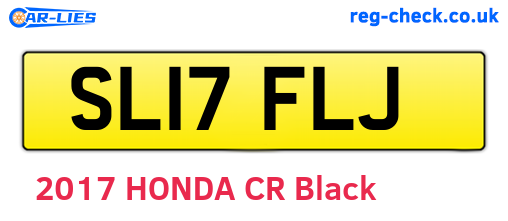SL17FLJ are the vehicle registration plates.