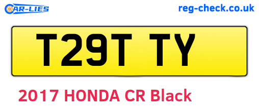 T29TTY are the vehicle registration plates.