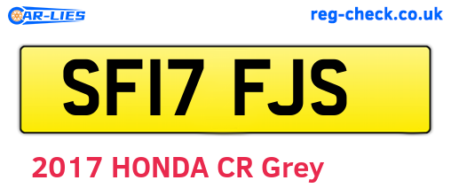 SF17FJS are the vehicle registration plates.